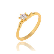 J0319 Fashion Crystal Zircon Diamond Rings 18K Gold Plated
