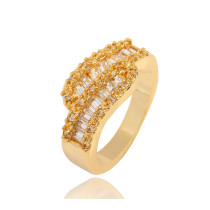 J0331 Professional Jewelry Manufacturer Gold Plated Zircon Rings