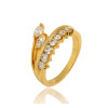 J0476 Wholesale Gold Plated Zircon Rings