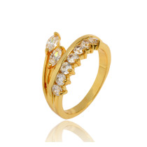 J0476 Wholesale Gold Plated Zircon Rings