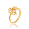 J0481 18k Gold Plated Ring,Crystal Ring,Nickle Free Antiallergic Factory Price