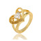 J0525 Copper With 18K Gold plated Classic Diamond Rings Fashion Jewelry Nickel Free