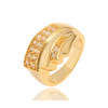 J0669 Newest Luxury Genuine 18K Gold Plated Rings