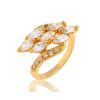 J0799 Gold Plated Zircon Rings