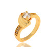 J0936 Gold Plated Zircon Rings