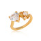 J0937 Gold Plated Zircon Rings