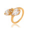 J0942 Gold Plated Zircon Rings