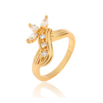 J0948 Gold Plated Zircon Rings