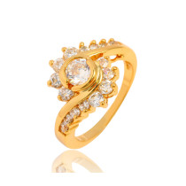 J1005 Gold Plated Zircon Rings