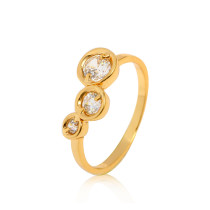 J1110 Gold Plated Zircon Rings