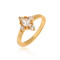 J1119 Gold Plated Zircon Rings