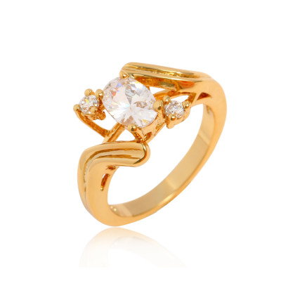 J1144 Gold Plated Zircon Rings