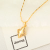 D0284Fashion Womens Jewelry Gold Plated Crystal Zircon Diamond  Necklace Pendants