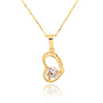 D0123 Fashion Womens Jewelry Gold Plated Crystal Zircon Diamond  Necklace Pendants
