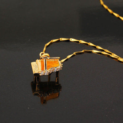 D0289 Fashion Womens Jewelry Gold Plated Crystal Zircon Diamond  Necklace Pendants