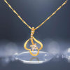 D0093 Fashion Womens Jewelry Gold Plated Crystal Zircon Diamond  Necklace Pendants