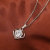 D0395 Fashion Womens Jewelry Gold Plated Crystal Zircon Diamond  Necklace Pendants