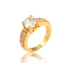 J0012 Gold Plated Zircon Rings