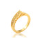 J0763 Gold Plated Zircon Rings