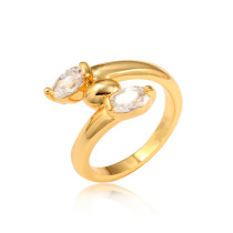 J0351 Gold Plated Zircon Rings