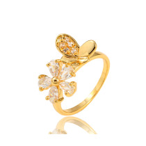 J0729 Gold Plated Zircon Rings
