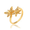 J0892 Gold Plated Zircon Rings