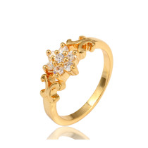 J1028 Gold Plated Zircon Rings