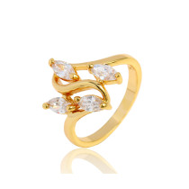 J1035 Gold Plated Zircon Rings