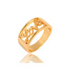 J0429 LOVE Typeface Glod Plated Rings