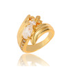 J0614 Gold Plated Zircon Diamond Finger Rings
