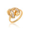 J0686 mitation Jewerly Gold Plated Zircon Diamond Rings