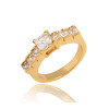 J0740 Gold Plated Jewelry Zircon Rings