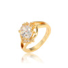 J0372 White Stone Gold Finger Ring For Women