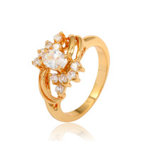 J0438 newest design diamond stone pave gold plated fashion ring