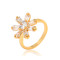 J0492 Paving CZ Gold Jewelry Rings