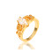 J0549 18K gold plated copper beautiful zircon ring