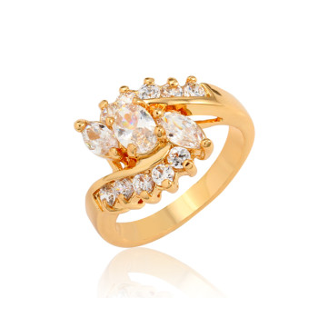 J0630 18k Gold Vintage Inspired Princess Cut CZ Engagement Ring