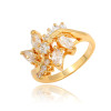 J0648 Special Gold Plated Ring With Zirconia Diamonds