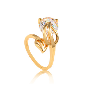 J0735 Lady's Imitation Zircon Ring Jewelry Fashion Wedding Rings