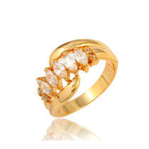 J0854 Manufacture Imitation Gold Plated Zircon Rings