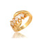J0854 Manufacture Imitation Gold Plated Zircon Rings