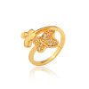 J0943 Manufacture Imitation Gold Plated Zircon Rings