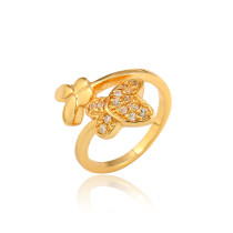 J0943 Manufacture Imitation Gold Plated Zircon Rings