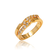 J1031 Gold Plated Rings With Zirconia Diamond
