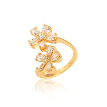 J1129 18K Yellow Gold Plated Ring