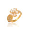 J1132 18k Gold Plated Jewelry Index Finger Ring Female Diamond Ring