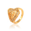 J0003 Fashion Imitation Gold Plated Zircon Diamond Rings