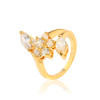 J0514 New Fashion Imitation Gold Plated Zircon Diamond Rings Environmental Copper Ring