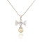 D0224 Fashion Womens Jewelry Gold Plated Zircon Necklace Pendants