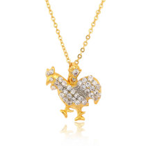 D0498 Fashion Womens Jewelry Gold Plated Crystal Zircon Diamond  Necklace Pendants